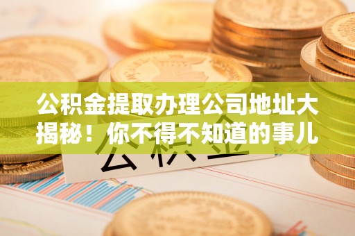 黑河公积金提取办理公司地址大揭秘！你不得不知道的事儿