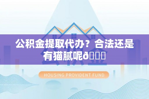 黑河公积金提取代办？合法还是有猫腻呢😏